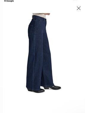 DKNY Jeans Petite High-Rise Tailored Trouser Jeans